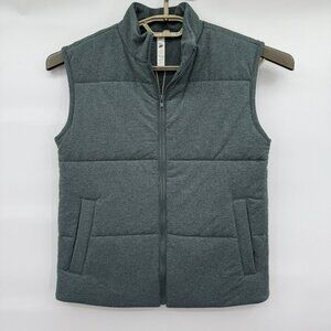 Fornia Los Angeles Kids Puffer‎ Vest Unisex Green Full Zip Pockets Sz 10